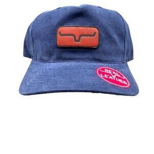 Kimes Ranch Vangaurd Hat Cap Mens Leather Logo Cotton Cowboy Landman Western NEW